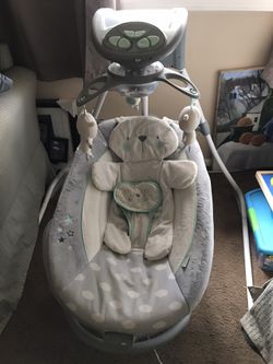 Ingenuity DreamComfort Inlighten Cradling Swing & Rocket