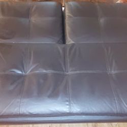 Black Leather Sofa