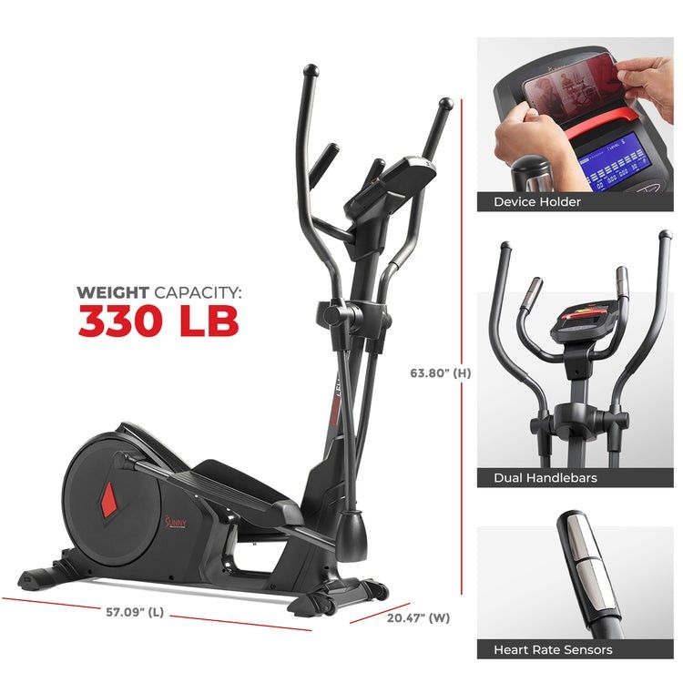 elliptical trainer model SF-E3912 smart premium elliptical sunny health and fitness