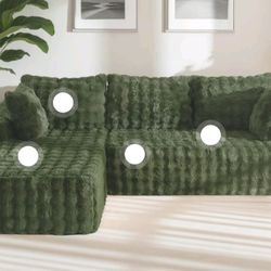 modular,  "cloud-style" L-shaped sectional sofas