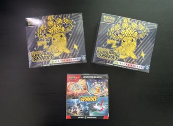 Surging Sparks Etb’s & Booster Bundle 