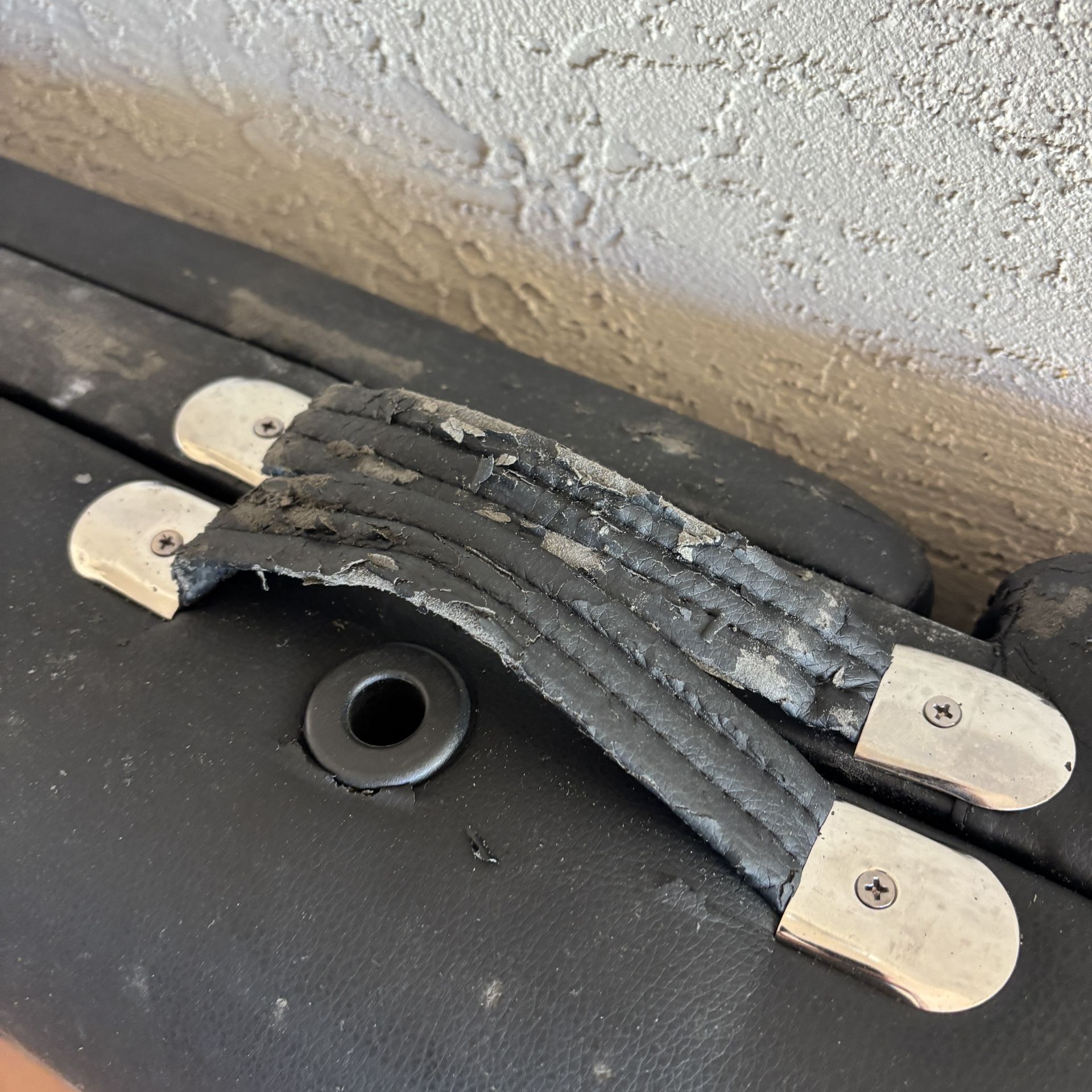 One Black Massage Table With accessories and Black Carrying Case