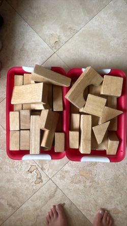 Amazing wood blocks- heavy and soft!!
