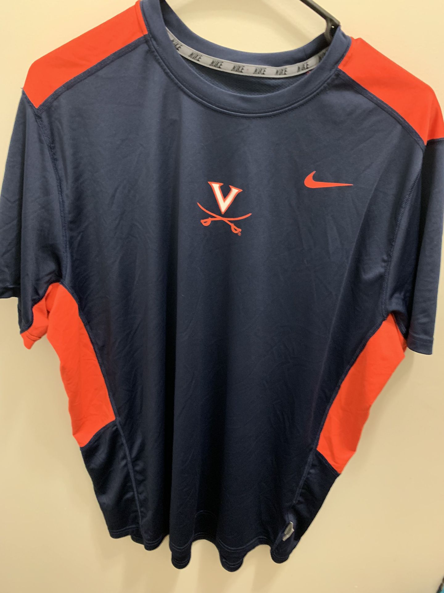 University of Virginia Cavaliers Nike Dri Fit Shirt Size Large 
