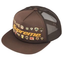 Supreme Pins Mesh Back 5-Panel Brown