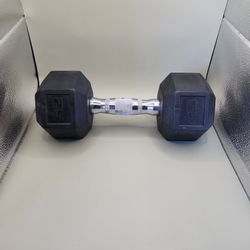 25lb Hex Dumbbell Chrome Handle