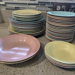 Set Of Mid Century LuRay Dishes 