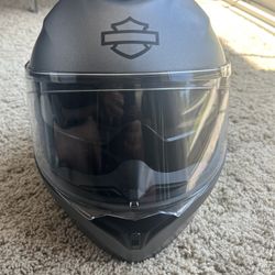 Harley Davidson Sena Outrush R Modular Bluetooth Helmet - Matte Silver size XL