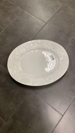 White Platter Made In Italy