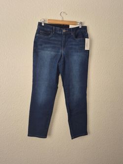 NWT Christopher And Banks Women's Dark Wash Ankle Shape Fit Jeans Size: 8 Ave