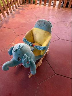 Elephant, rocking horse