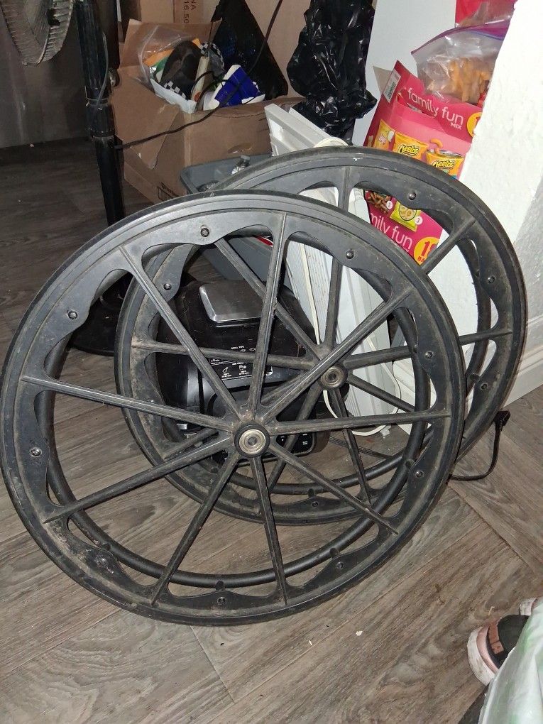 2 Used Wheel Chair Wheel.s Priced Cheap