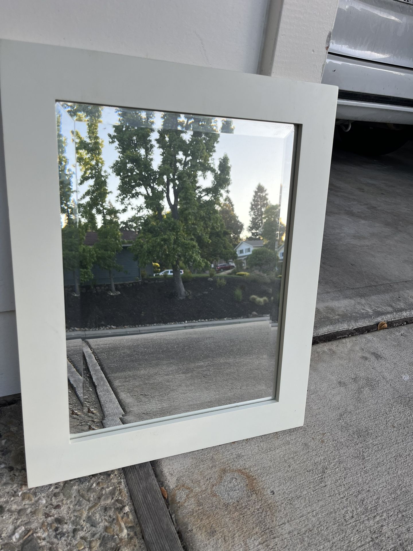 Pottery Barn Samantha White Mirror