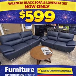 COMFY NEW VALENCIA SOFA AND LOVESEAT SET ON SALE ONLY $599. IN STOCK SAME DAY DELIVERY 🚚 EASY FINANCING 