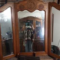 Large 3 Panel Mirror