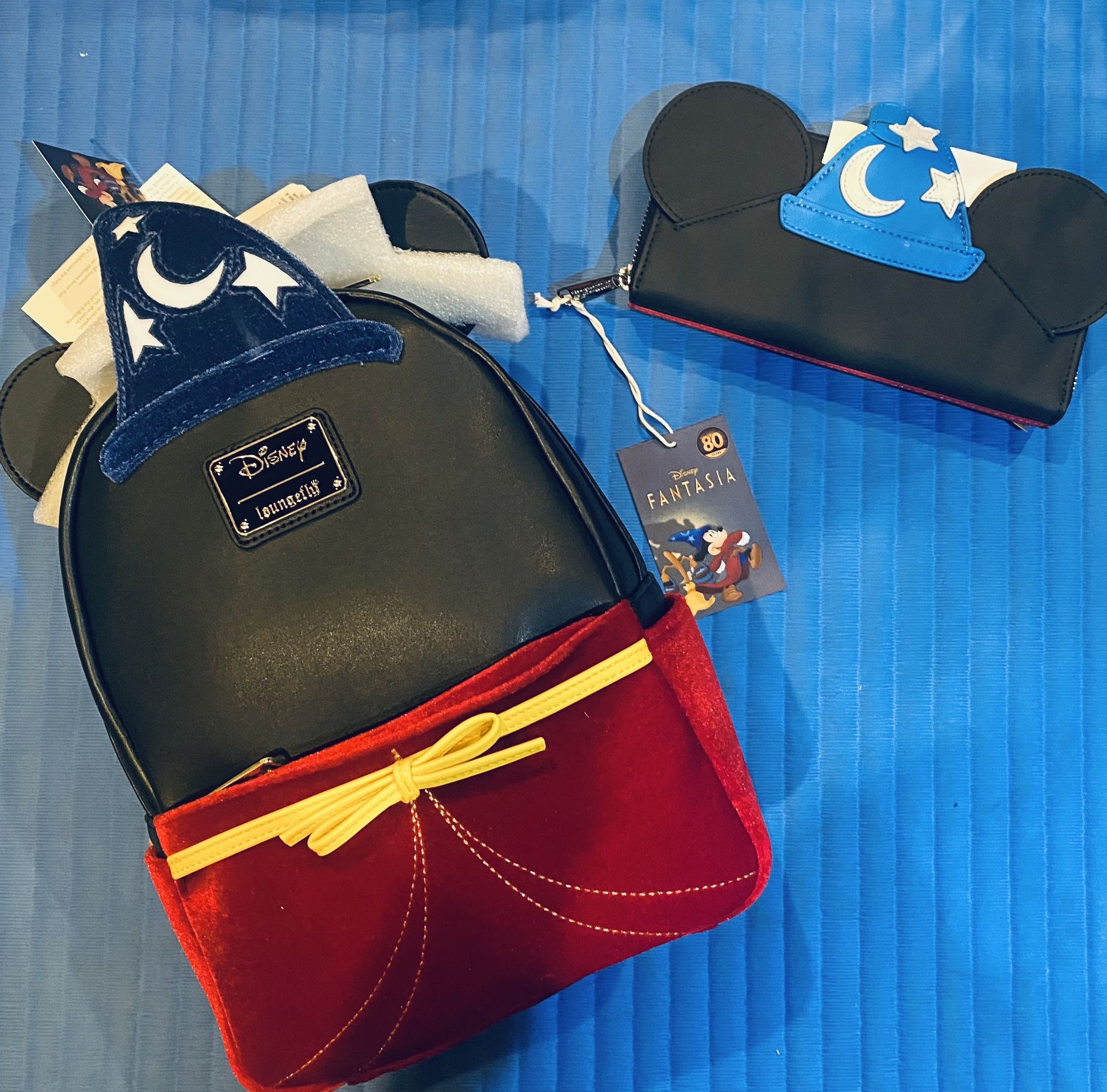 Loungefly Disney Fantasia Sorcerer Mickey Mouse Mini Backpack And