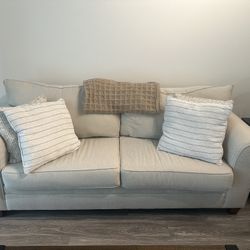 Beige Pullout Couch