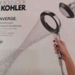 KOHLER Converge Brushed Nickel Dual Shower Head 2.5-GPM (9.5-LPM)