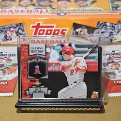 Mike Trout. 2013 Topps. Chasing History. Silver Lining. MLB. Los Angeles
