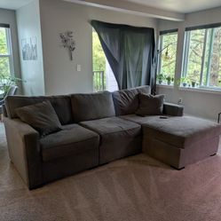 Grey L Shape Couch 