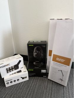 Brand New podcast studio equipment