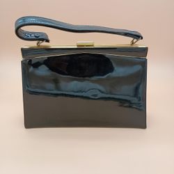 black patent leather accordion handbag(LL62)24