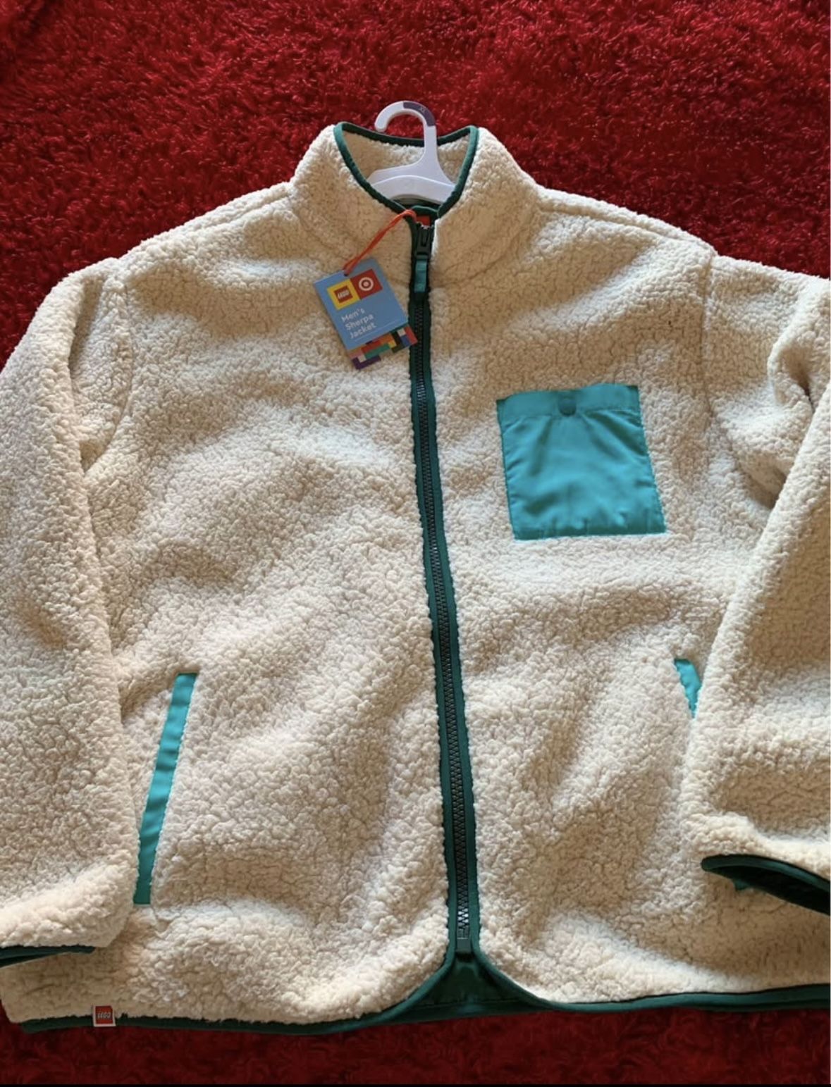 😱 NEW❗️LEGO 🎯 TARGET❗️LIMITED EDITION❗️SHERPA JACKET❗️Size (M) YOUNG❗️$15.00❗️
