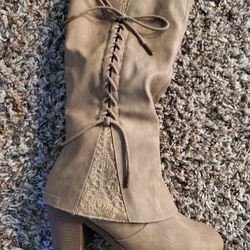 Muk luks lacy knee high boot best sale