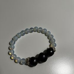 Tahitian Pearl & Moonstone Bracelet 