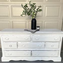 White Distressed Dresser