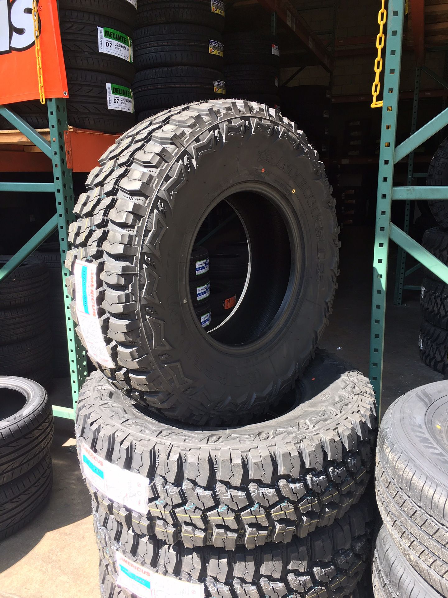 New set of (4) LT285/75R16 Americus Rugged MT Mud Terrain 10 ply tires for sale