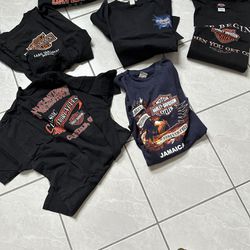 Eight Harley Shirts...3x