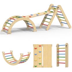 BRAND NEW 7in1 Wooden Montessori Indoor Climbing Set