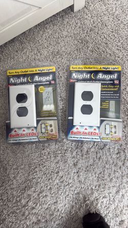 Night Angel LED Wall Outlet Coverplate 2-Pack