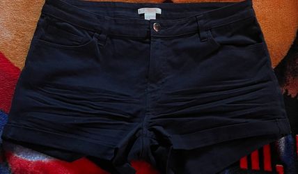 H&M Navy Blue Shorts Size 12 New 