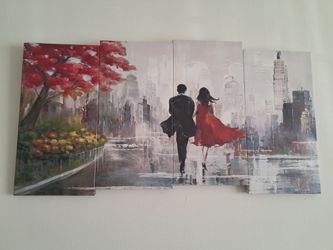 Romantic modern print canvas