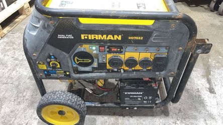 FIRMAN 7500W Dual Fuel Portable Generator - Electric Start (Like New)