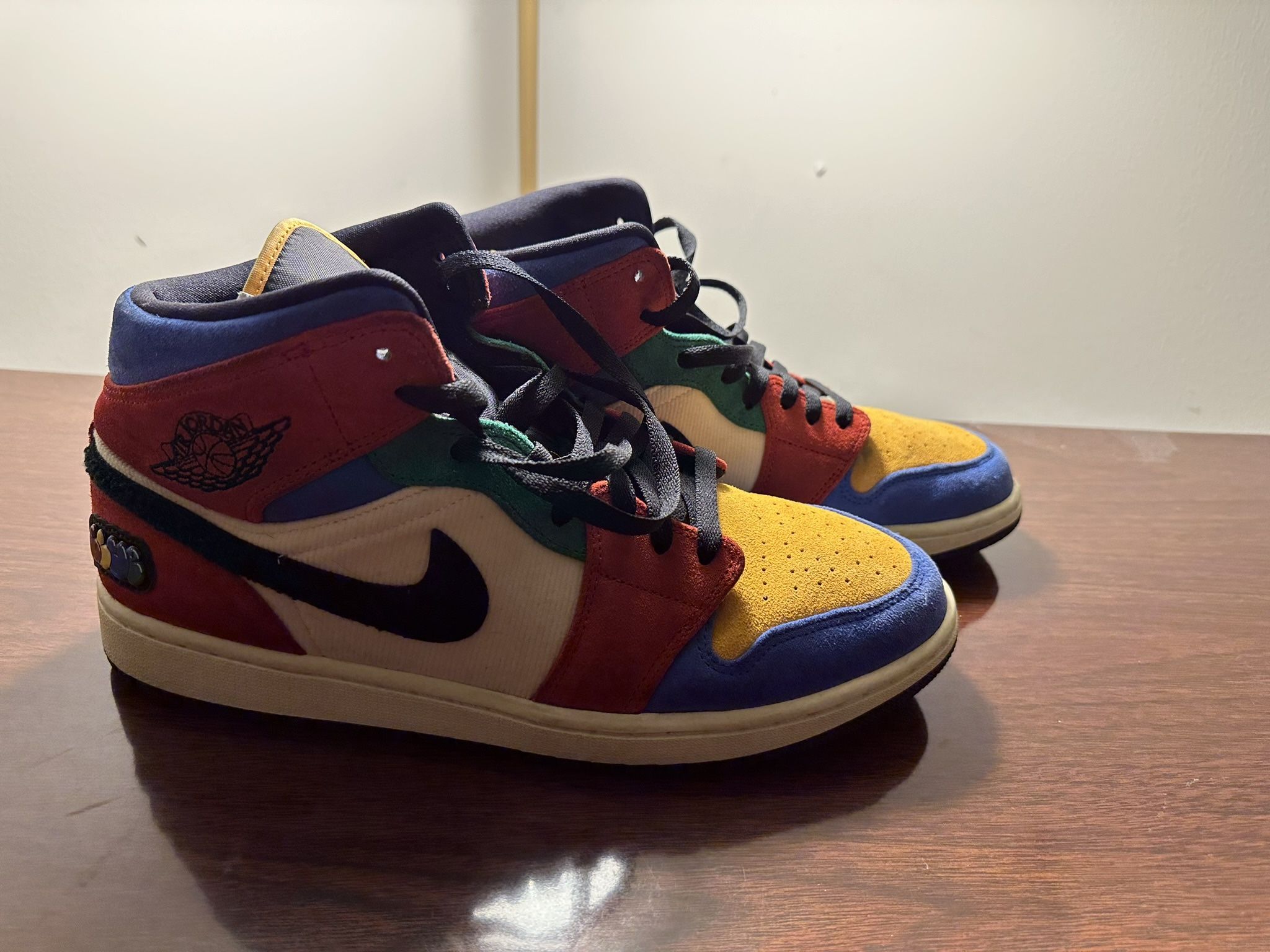 Jordan 1s Mid Se Fearless Blue the Great