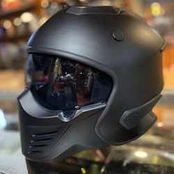 New Flat Black Dot Motorcycle Helmet (scorpion Covert Style Look)$120