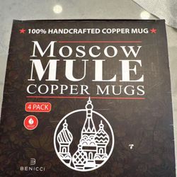 ✨ Handcrafted Copper Mugs – Moscow Mule Set ✨ 