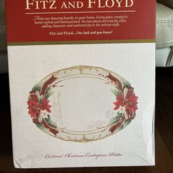 Christmas Centerpiece Platter Hand Crafted 