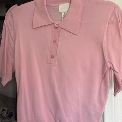 Pink HM polo shirt 🎀