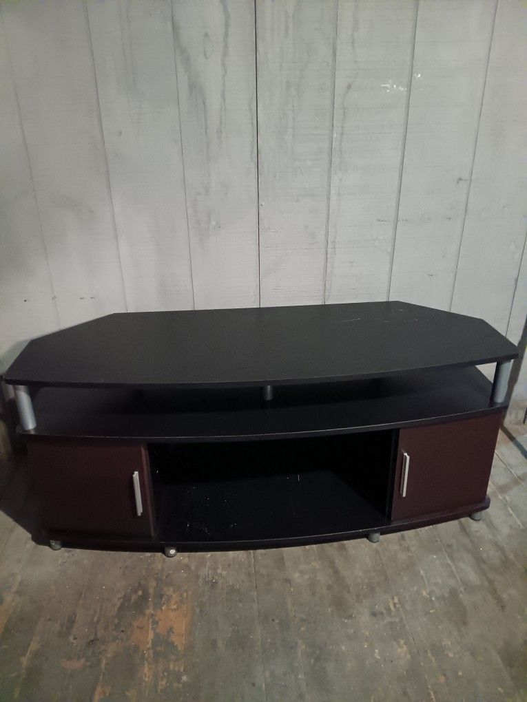 Dark Wood TV Stand