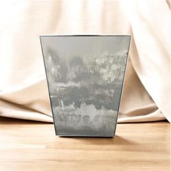 Grey and silver abstract art