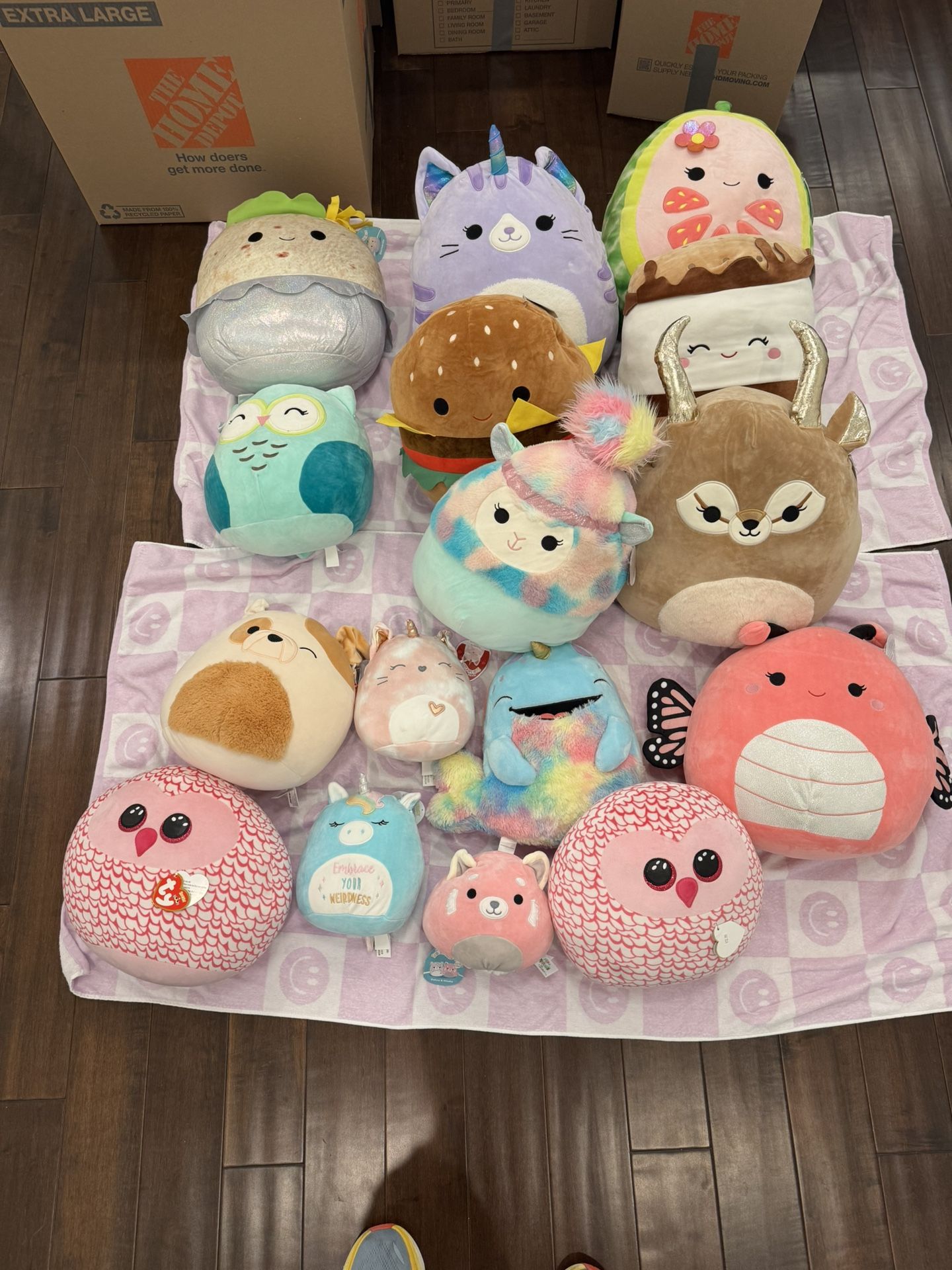 5 Plush Lots (Squishmallows, Disney, Ty, Etc) - Read Post For Details