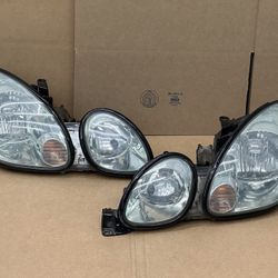 1(contact info removed) Lexus GS300 GS400 GS430 OEM Halogen Headlights Pair Head Lights