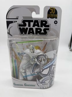 Star Wars Clone Wars General Grievous 6.5” Action Figure Lucasfilm 50th Sealed