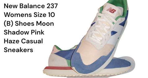 New Balance 237 Womens Size 10 (B) Shoes Moon Shadow Pink Haze Casual Sneakers