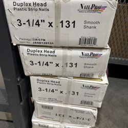 Duplex Head Plastic Strip Nail