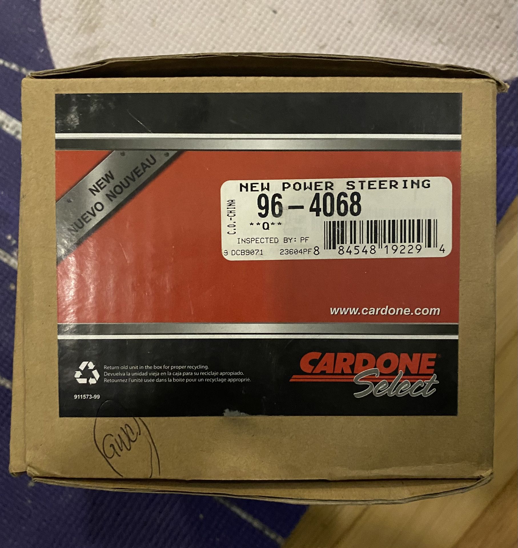 Cardone Power Steering Pump 96-4068